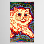Louis Wain Psychedelic Cat Tablecloth Gallery Image 2