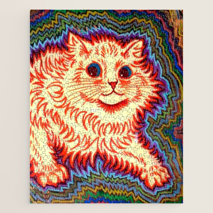 Louis Wain Psychedelic Cat Jigsaw Puzzle Gallery Image 1