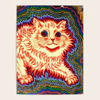 Louis Wain Psychedelic Cat Poster Gallery Image 4