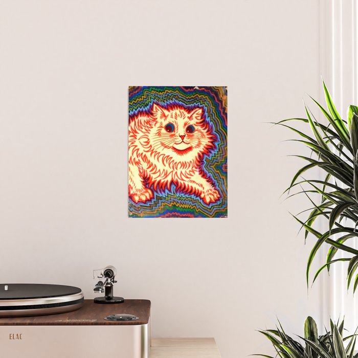 Louis Wain Psychedelic Cat Poster Gallery Image 2