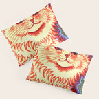 Louis Wain Psychedelic Cat Pillow Sham Gallery Image 3