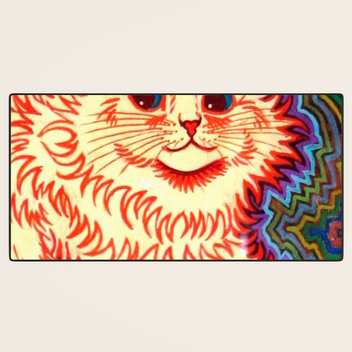 Louis Wain Psychedelic Cat Desk Mat Gallery Image 3