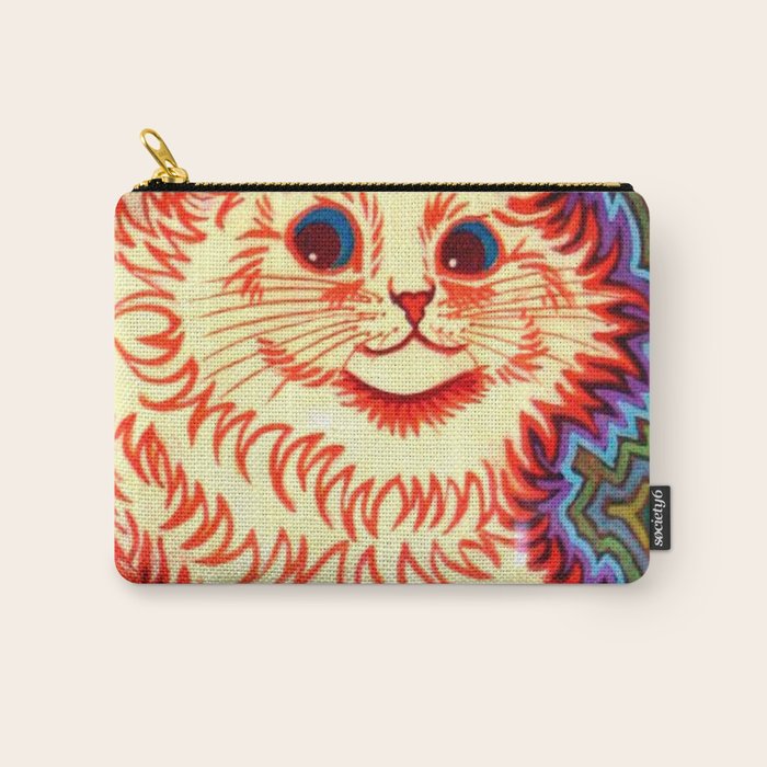 Louis Wain Psychedelic Cat Carry All Pouch Gallery Image 1