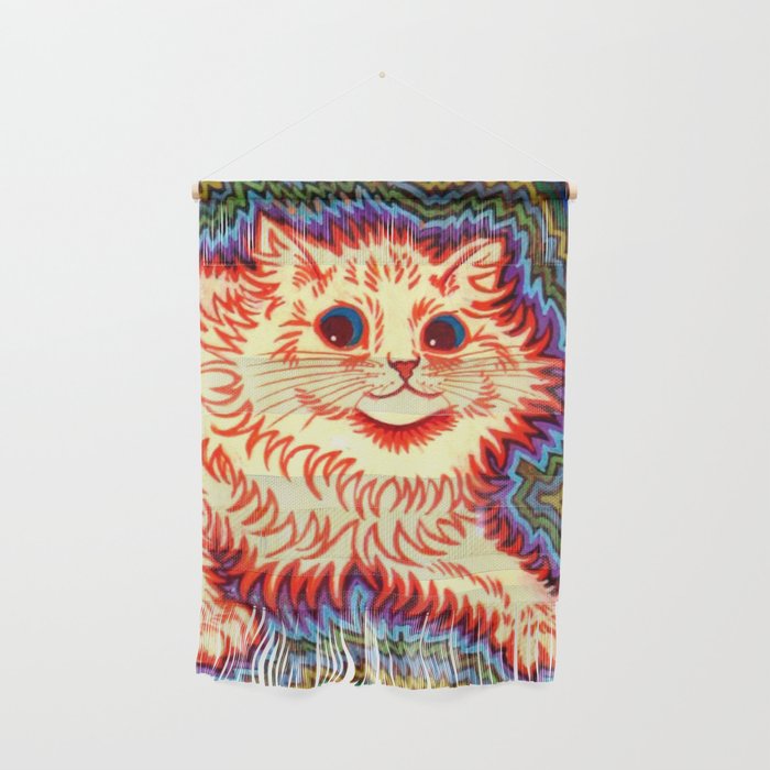 Louis Wain Psychedelic Cat Wall Hanging Gallery Image 1