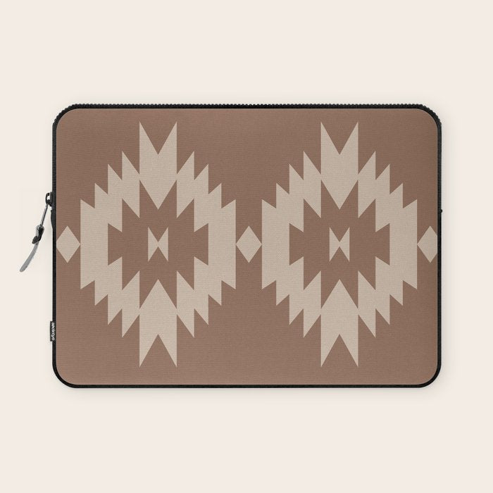 Southwestern Minimalism XXV - Coffee Creme Laptop Sleeve Gallery Image 1