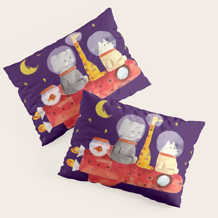 Let's All Go To Mars Pillow Sham Gallery Image 1
