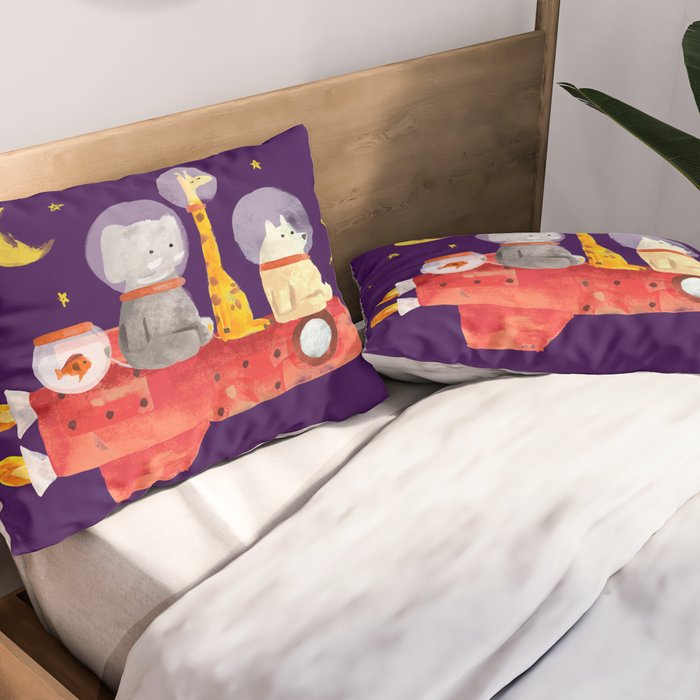 Let's All Go To Mars Pillow Sham Gallery Image 2