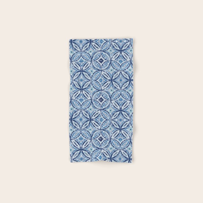 Moroccan Vibes Indigo C Bath Towel Gallery Image 1