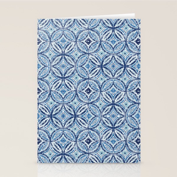 Moroccan Vibes Indigo C Stationery Card Gallery Image 2