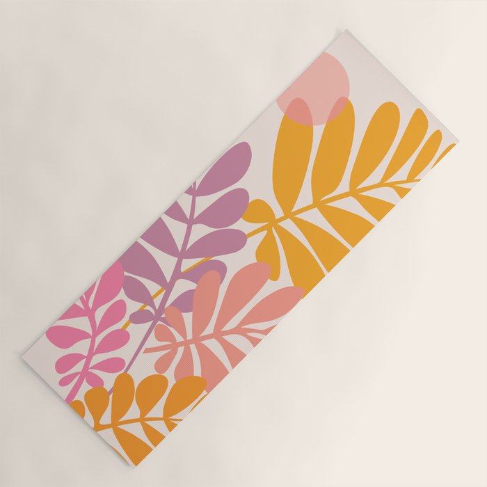 Retro Dancing Garden Yoga Mat Gallery Image 1