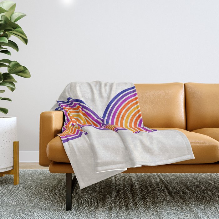 The Groove: Retro 80s Edition Throw Blanket Gallery Image 1