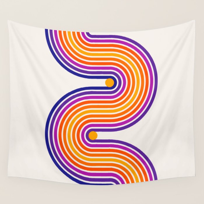 The Groove: Retro 80s Edition Wall Tapestry Gallery Image 1