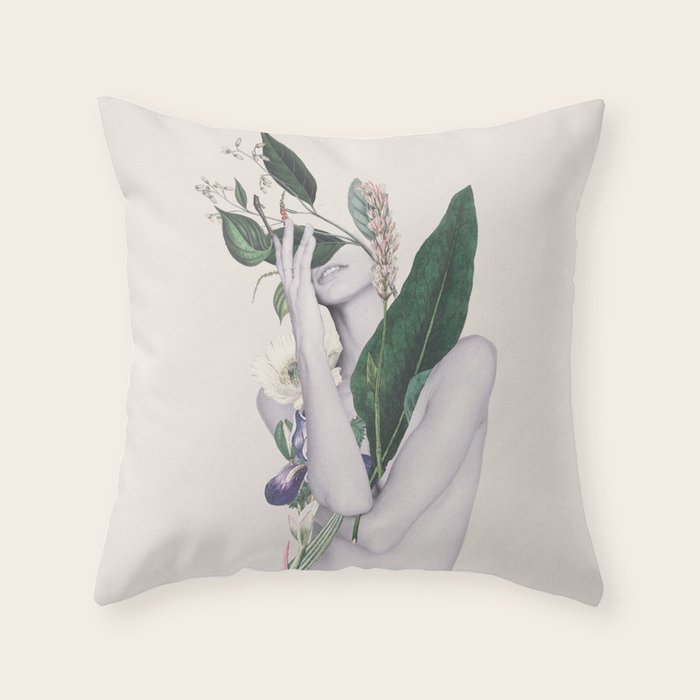 natural beauty-collage 7 Throw Pillow Gallery Image 6