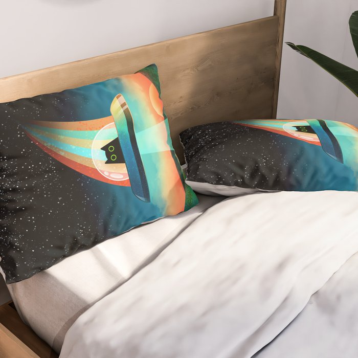 The Purrfect Alien Pillow Sham Gallery Image 2