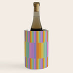 Mixed Stripes Pattern I Colorful Rainbow Wine Chiller Gallery Image 1