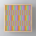 Mixed Stripes Pattern I Colorful Rainbow Mini Art Print Gallery Image 1