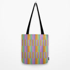 Mixed Stripes Pattern I Colorful Rainbow Tote Bag Gallery Image 2