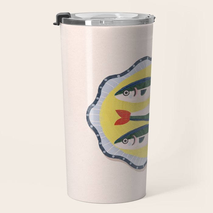 Fish On A Plate Travel Mug Gallery Image 3