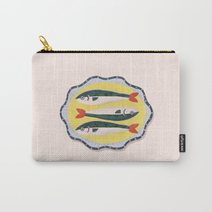 Fish On A Plate Carry All Pouch Gallery Image 1