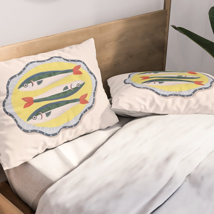 Fish On A Plate Pillow Sham Gallery Image 2