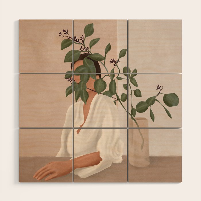 Behind the Leaves Wood Wall Art Gallery Image 1