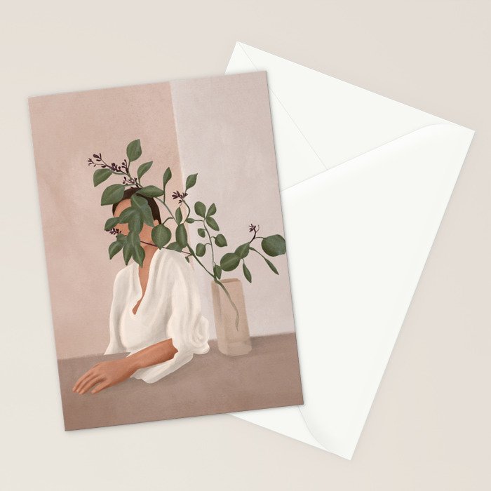 Behind the Leaves Stationery Card Gallery Image 2