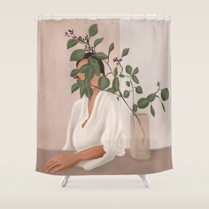 Behind the Leaves Shower Curtain Gallery Image 1