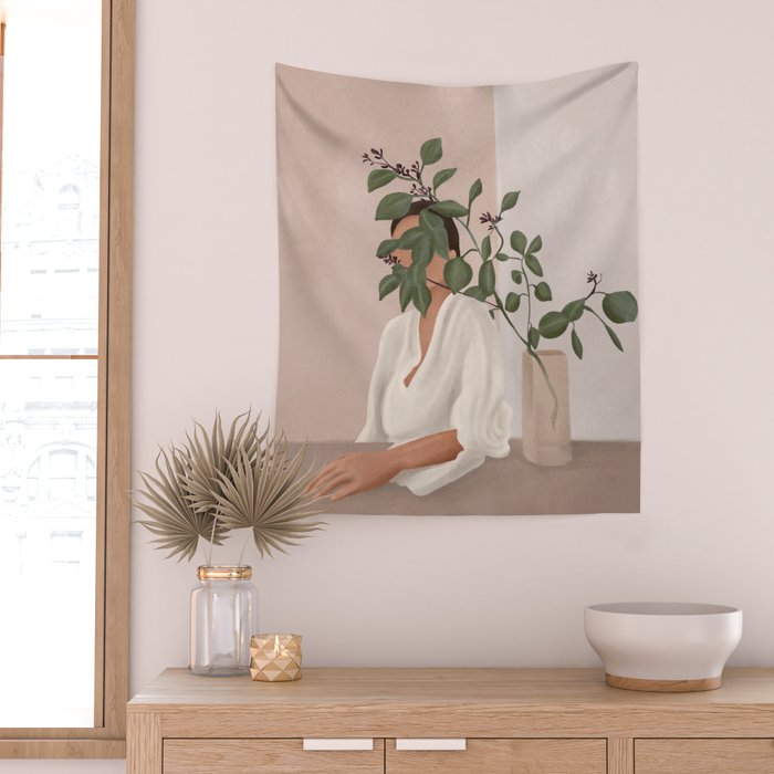 Behind the Leaves Wall Tapestry Gallery Image 2