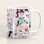 Cupcake Dolls Pattern Coffee Mug Gallery Image 1
