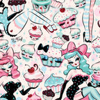 Cupcake Dolls Pattern Coffee Mug Gallery Image 2
