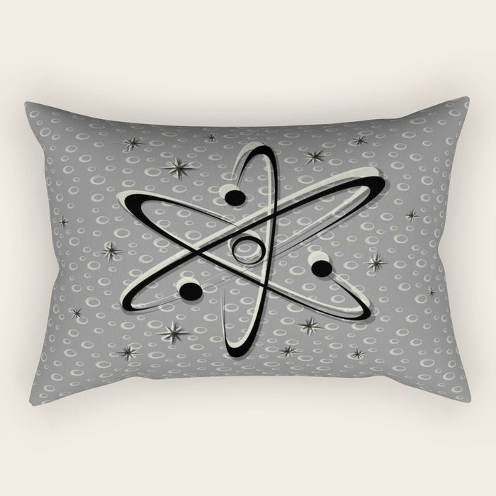 Atomic Love - Lunar Grey Rectangular Pillow Gallery Image 1