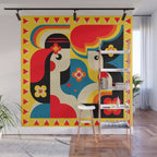 Happy Sun kissed Girls Wall Mural Gallery Image 1