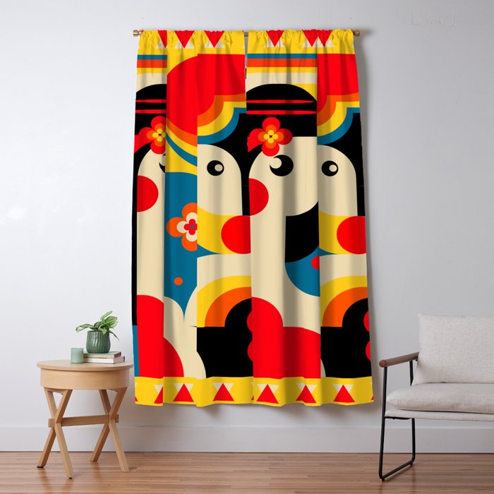 Happy Sun kissed Girls Window Curtain Gallery Image 1