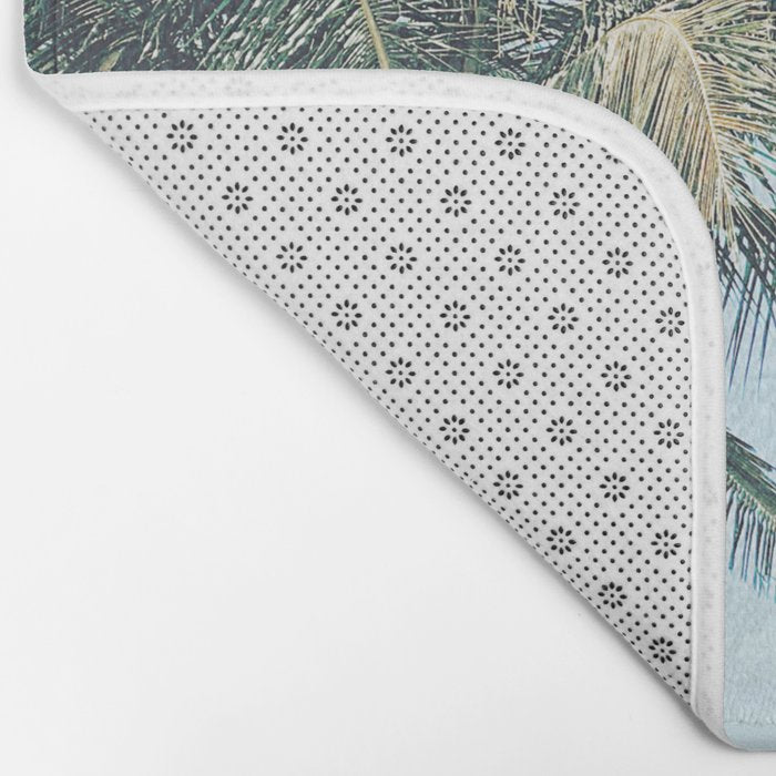 Tropical Palm Trees Bath Mat Gallery Image 2