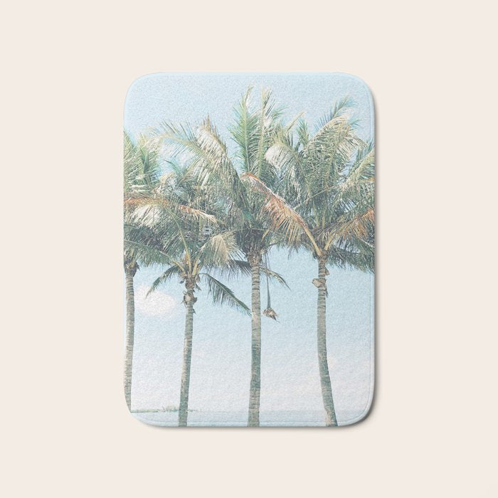 Tropical Palm Trees Bath Mat Gallery Image 1