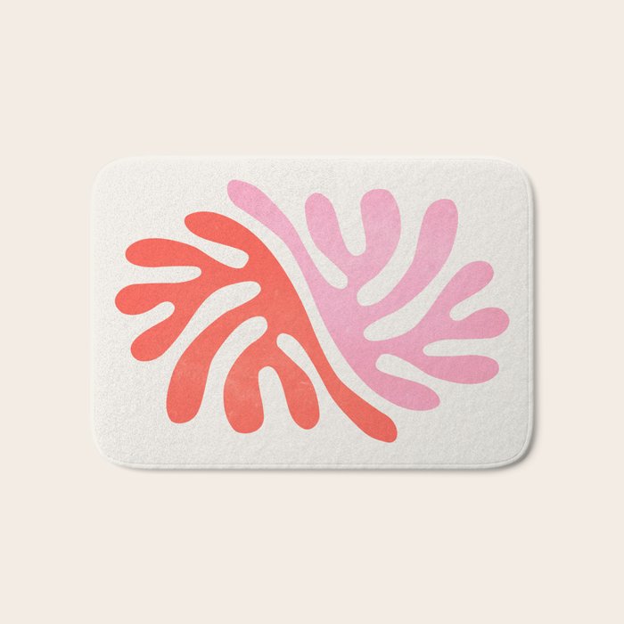 Star Leaves: Matisse Color Series | Mid-Century Edition Bath Mat Gallery Image 1