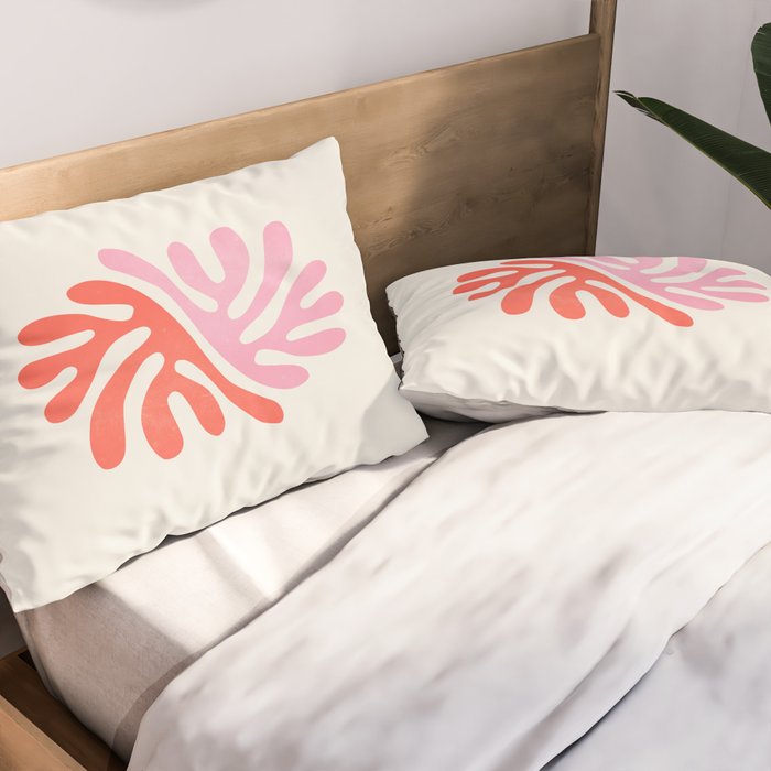 Star Leaves: Matisse Color Series | Mid-Century Edition Pillow Sham Gallery Image 2
