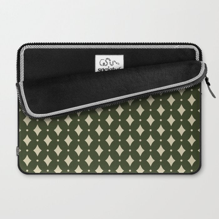 Vintage Stars XI Forest Green Laptop Sleeve Gallery Image 2