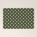 Vintage Stars XI Forest Green Welcome Mat Gallery Image 1
