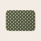 Vintage Stars XI Forest Green Bath Mat Gallery Image 1