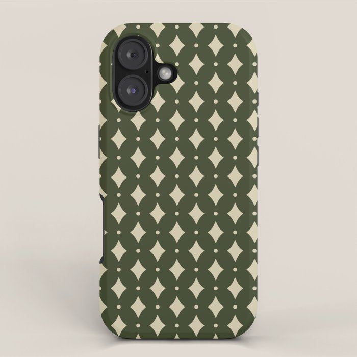 Vintage Stars XI Forest Green iPhone Case Gallery Image 1