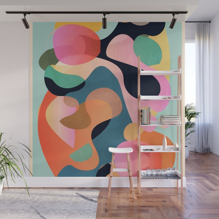 Abstract Shapes 9 Wall Mural Gallery Image 1