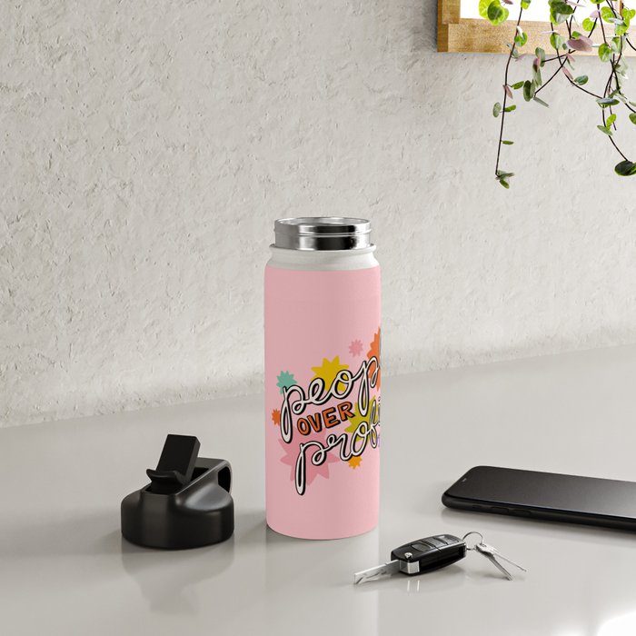 People Over Profit Water Bottle Gallery Image 4