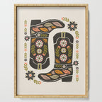 Cowboy boots and flowers Serving Tray Gallery Image 1