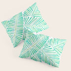 Tropical Banana Leaves - Mint Palette Pillow Sham Gallery Image 3