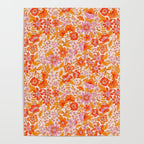Posey - orange and pink Poster Gallery Image 4