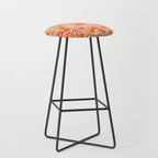 Posey - orange and pink Stool Gallery Image 1