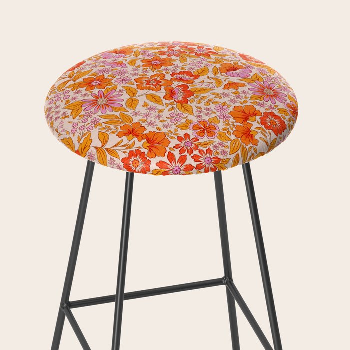 Posey - orange and pink Stool Gallery Image 2
