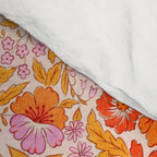 Posey - orange and pink Comforter Gallery Image 4