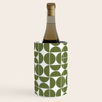 Mid Century Modern Geometric 04 Olive Green Wine Chiller Gallery Image 2
